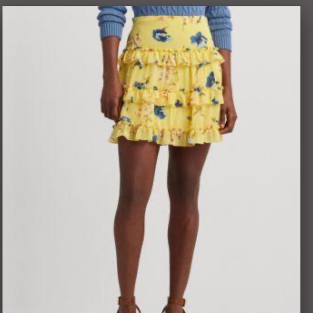 Lauren Ralph Lauren Yellow Skirt